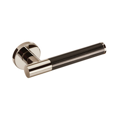 Kawajun - Solid Brass Door Leverset with J-Wood Grip JKC