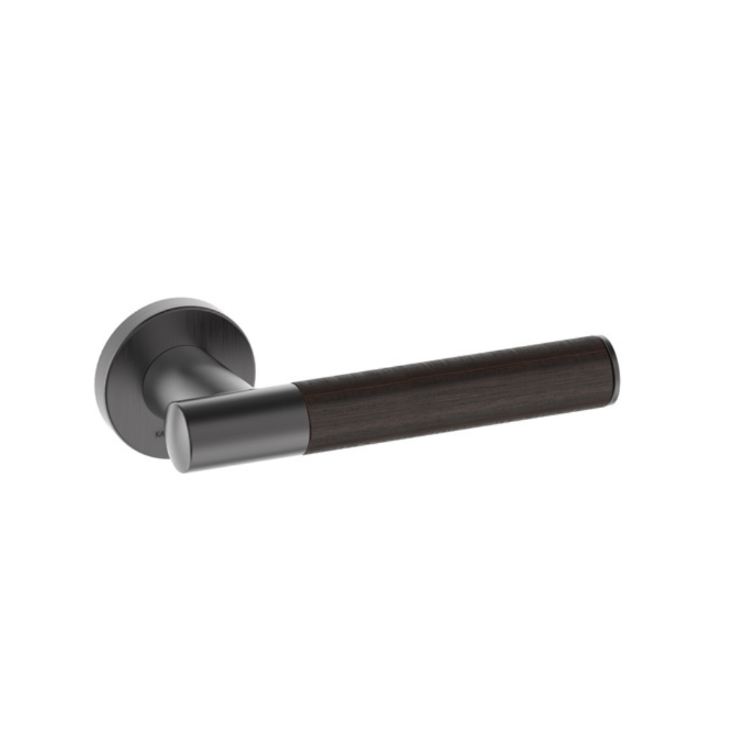 Kawajun - Solid Brass and K-Wood Door Leverset TCC