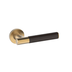 Kawajun - Solid Brass and K-Wood Door Leverset TCC
