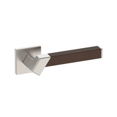 Kawajun - Solid Brass and Leather Door Leverset TBT