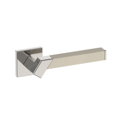 Kawajun - Solid Brass and Leather Door Leverset TBT