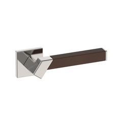 Kawajun - Solid Brass and Leather Door Leverset TBT
