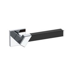 Kawajun - Solid Brass and Leather Door Leverset TBT