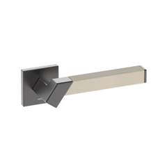 Kawajun - Solid Brass and Leather Door Leverset TBT