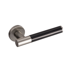 Kawajun - Solid Brass Door Leverset with J-Wood Grip JKC