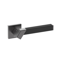 Kawajun - Solid Brass and Leather Door Leverset TBT