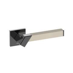 Kawajun - Solid Brass and Leather Door Leverset TBT