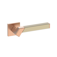 Kawajun - Solid Brass and Triune Etched Door Leverset TBT