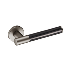 Kawajun - Solid Brass Door Leverset with J-Wood Grip JKC