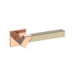 Kawajun - Solid Brass and Triune Etched Door Leverset TBT