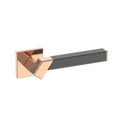 Kawajun - Solid Brass and Triune Etched Door Leverset TBT