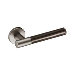 Kawajun - Solid Brass Door Leverset with J-Wood Grip JKC