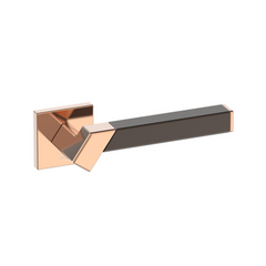 Kawajun - Solid Brass and Triune Etched Door Leverset TBT