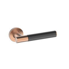 Kawajun - Solid Brass and Triune Etched Door Leverset TCC