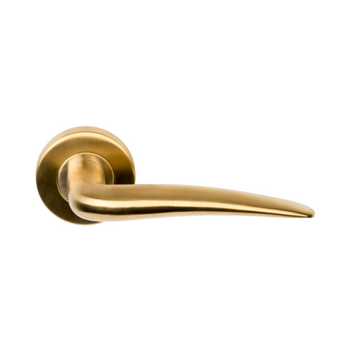 Formani BASICS - LB20 Solid Spring Door Lever Handle on Rose