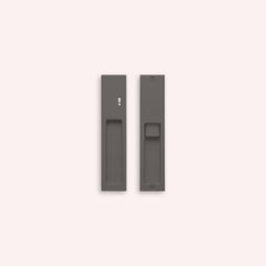 Kawajun KV-07 Recessed Door Pull with Privacy Lock