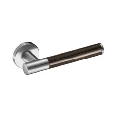 Kawajun - Solid Brass Door Leverset with J-Wood Grip JKC