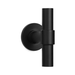 Formani - One - PBT100V Solid Front Door Knob Fixed on Rose