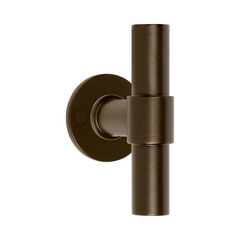 Formani - One - PBT100V Solid Front Door Knob Fixed on Rose