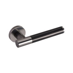 Kawajun - Solid Brass Door Leverset with J-Wood Grip JKC