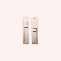 Kawajun KV-07 Recessed Door Pull with Privacy Lock