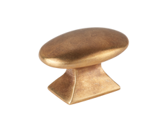 Bournville Solid Brass Oval Cabinet Knob