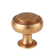 Carlton Solid Brass Round Cabinet Knob