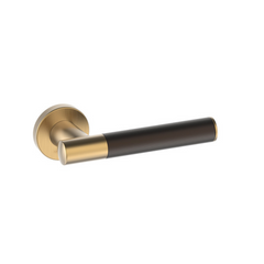 Kawajun - Solid Brass and Triune Etched Door Leverset TCC