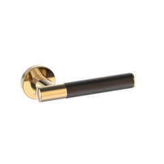 Kawajun - Solid Brass and Triune Etched Door Leverset TCC