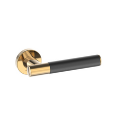 Kawajun - Solid Brass and Triune Etched Door Leverset TCC
