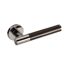 Kawajun - Solid Brass Door Leverset with J-Wood Grip JKC
