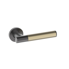 Kawajun - Solid Brass and Triune Etched Door Leverset TCC