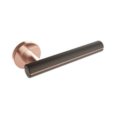 Kawajun - Solid Brass & Aluminium Door Leverset with Line Grip WBC