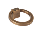 Oblique Solid Brass Ring Cabinet Handle/Drawer Pull