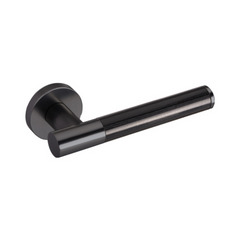 Kawajun - Solid Brass Door Leverset with J-Wood Grip JKC
