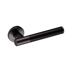 Kawajun - Solid Brass Door Leverset with J-Wood Grip JKC