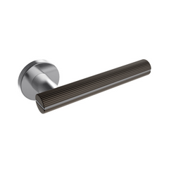 Kawajun - Solid Brass & Aluminium Door Leverset with Line Grip WBC