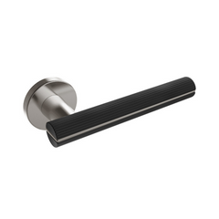 Kawajun - Solid Brass & Aluminium Door Leverset with Line Grip WBC