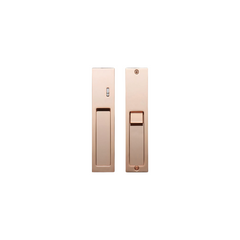 Kawajun KV-07 Recessed Door Pull with Privacy Lock