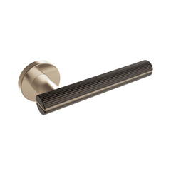 Kawajun - Solid Brass & Aluminium Door Leverset with Line Grip WBC