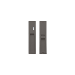 Kawajun KV-07 Recessed Door Pull with Privacy Lock