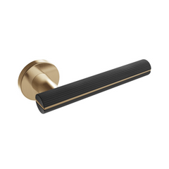 Kawajun - Solid Brass & Aluminium Door Leverset with Line Grip WBC