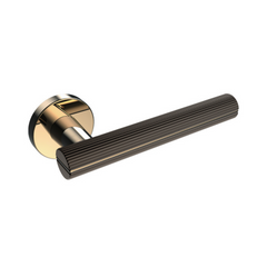 Kawajun - Solid Brass & Aluminium Door Leverset with Line Grip WBC