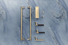 Kawajun - Leather or Wood Grip Door Pull - DA161