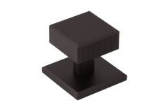 Digbeth Solid Brass Square Cabinet Knob with Plate