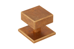 Digbeth Solid Brass Square Cabinet Knob with Plate