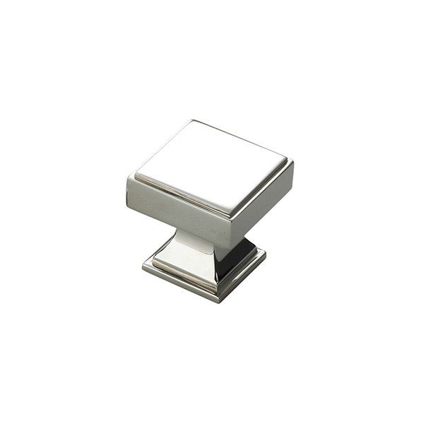 Jefferson Solid Brass Square Cabinet Knob