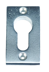 Rectangle Solid Brass Euro Escutcheon