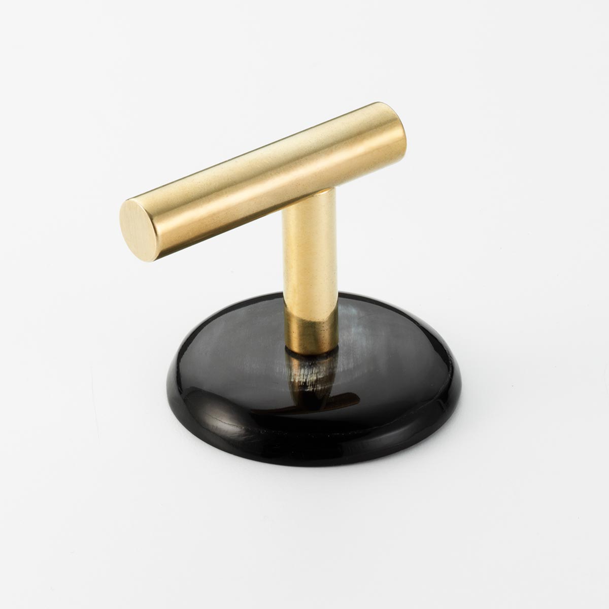 Solid Brass & Cattle Horn Cabinet Pull – H146