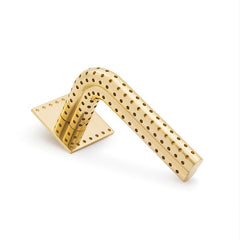 Stardust - Perforated Lever Handle on Rose